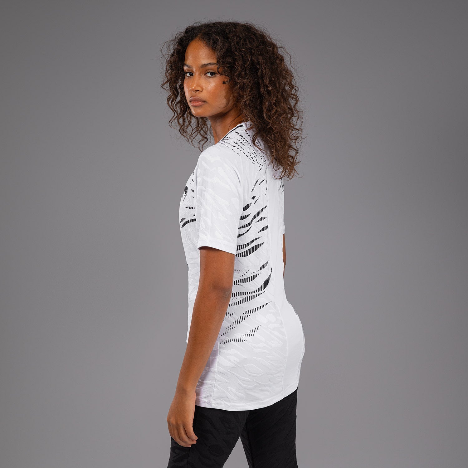 Venum UFC Fusion Authentic Fight Night Women's Walkout Jersey - White | MMA Training & Fight Night Outfit for Female Fighters