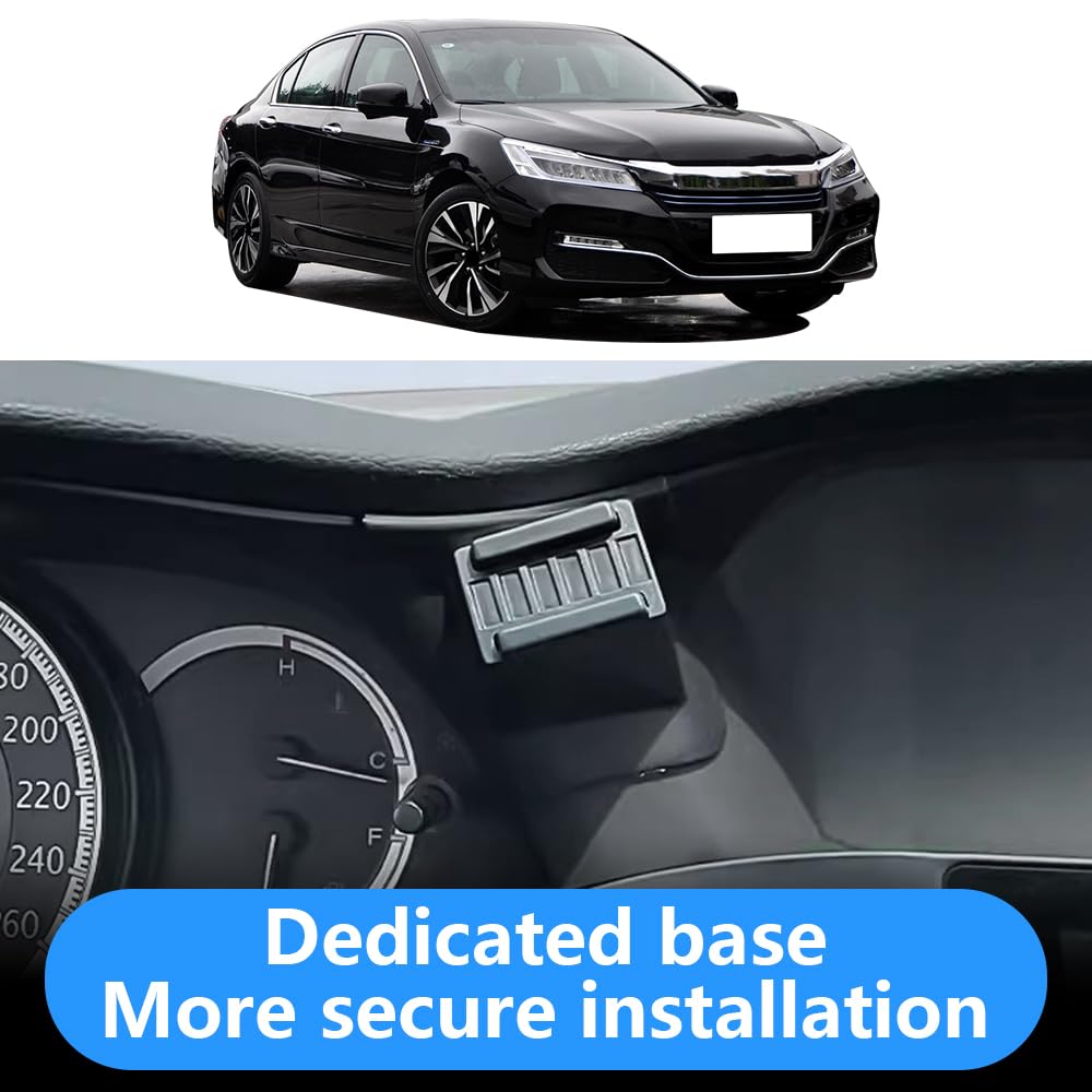 Universal Car Phone Holder Mount for Honda Accord 2013-2017 & Accord Hybrid 2014-2017 | 9th & 9.5th Gen Compatible | Anti-Slip Dashboard & Air Vent Cell Phone Cradle | Hands-Free Driving Accessory - Perfect for GPS Navigation, Music Control & Safe Commuting