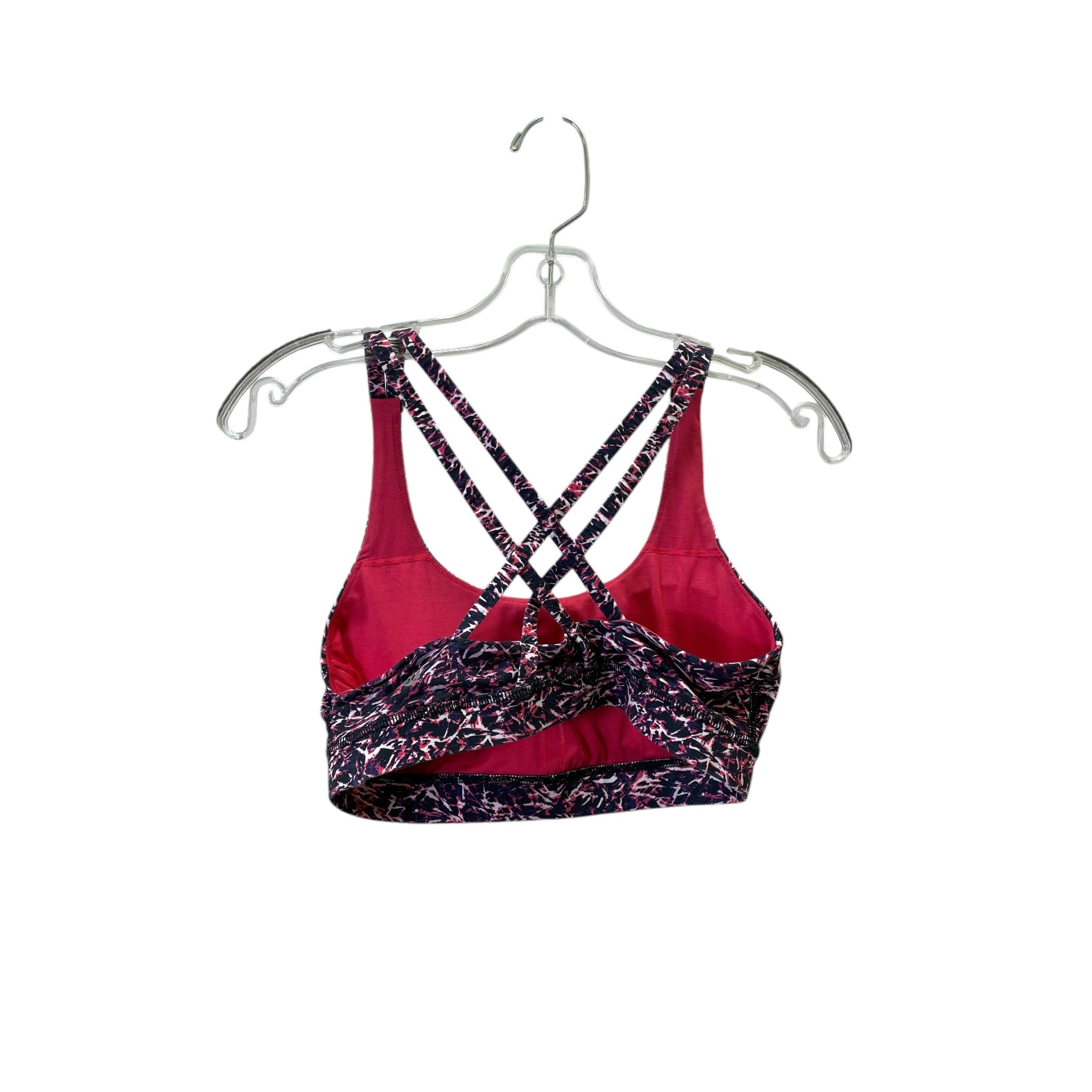 Lululemon Women's Athletic Sports Bra - Pink & Purple, Medium Size - Perfect for Yoga, Running & Gym Workouts