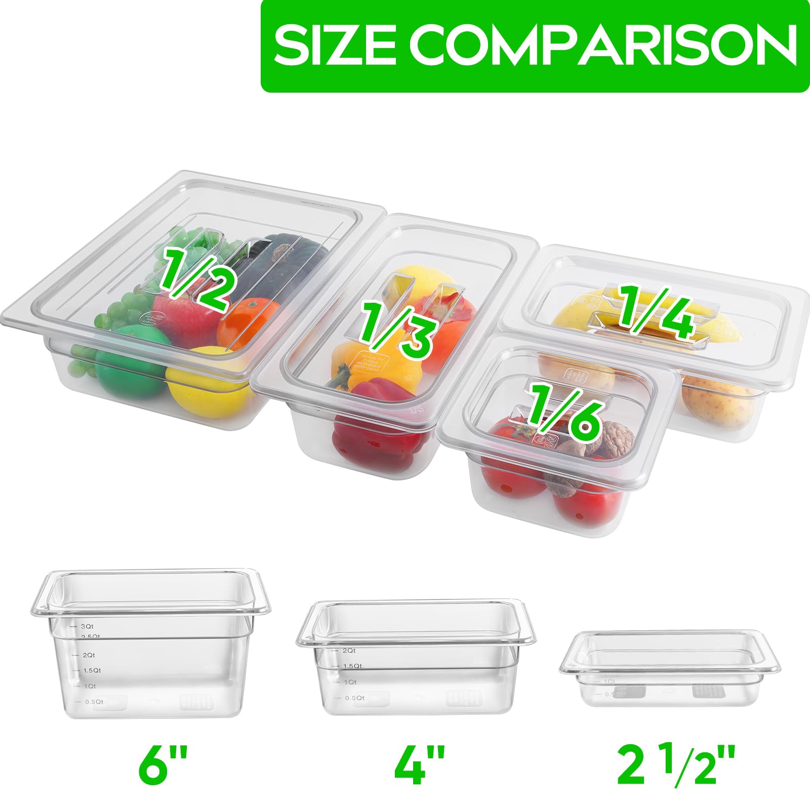 6 Pack 1/4 Size 6