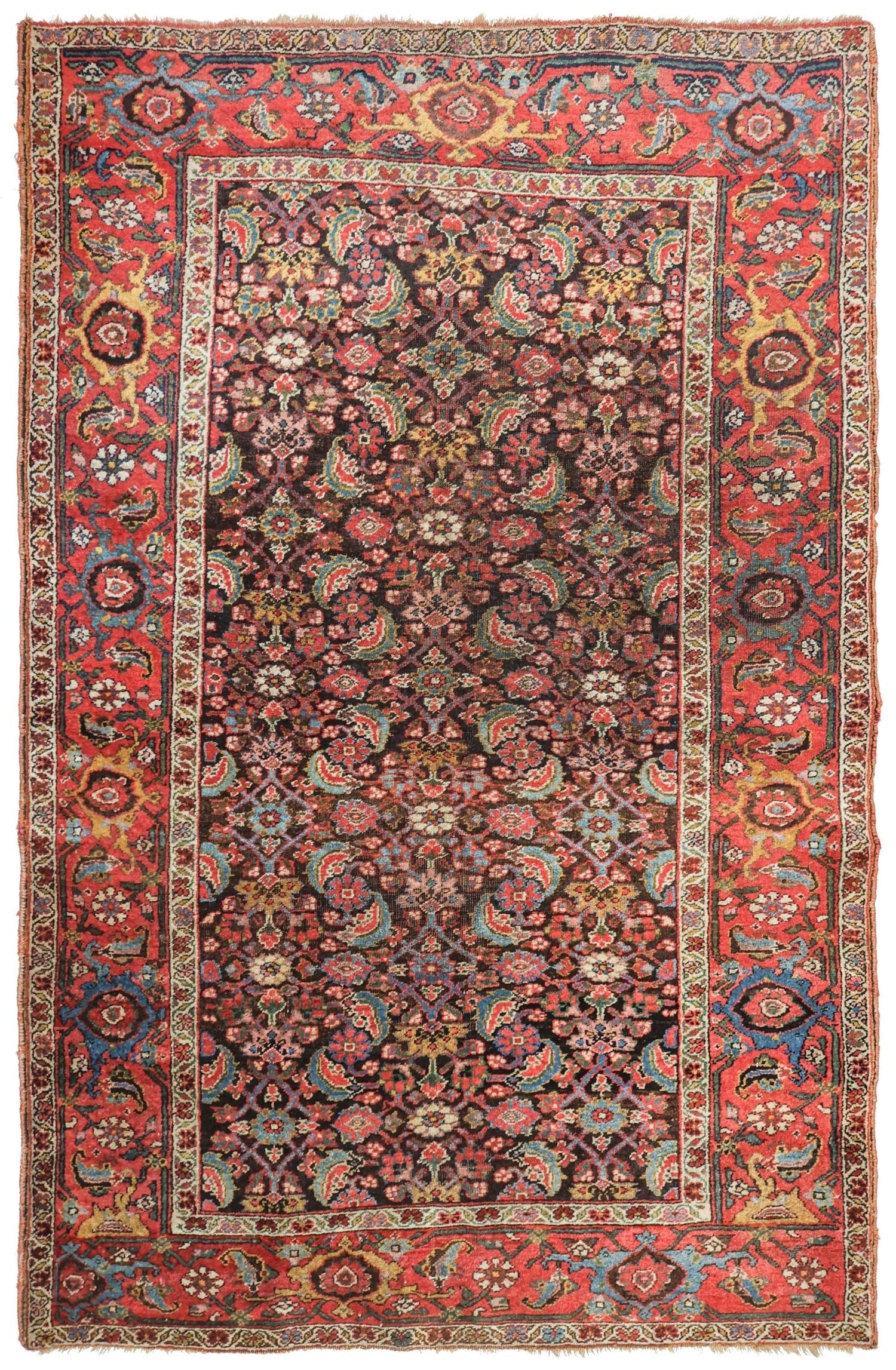 Handwoven Antique Bijar Tribal Rug - Authentic Persian Carpet J68077 for Living Room, Bedroom & Home Decor