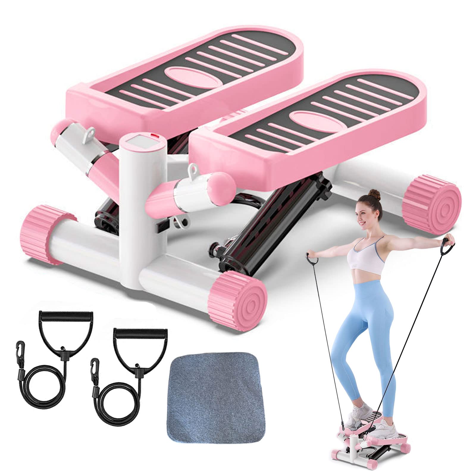 Portable Stepper Machine for Home & Office Workout - Mini Stair Climber Exercise Equipment for Cardio, Leg & Glute Training - Perfect for Small Spaces, Desk Workouts & Home Gym Fitness