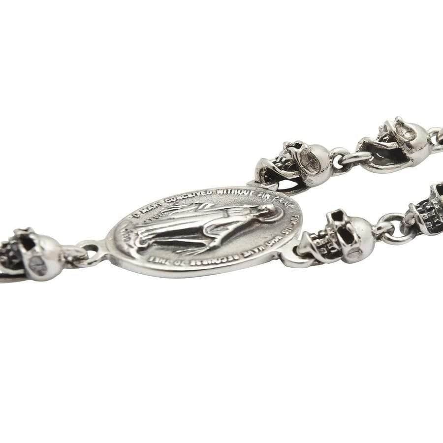 Gothic Cross Skull Sterling Silver Necklace for Men & Women - Perfect for Halloween, Punk Fashion, and Gothic Jewelry Lovers