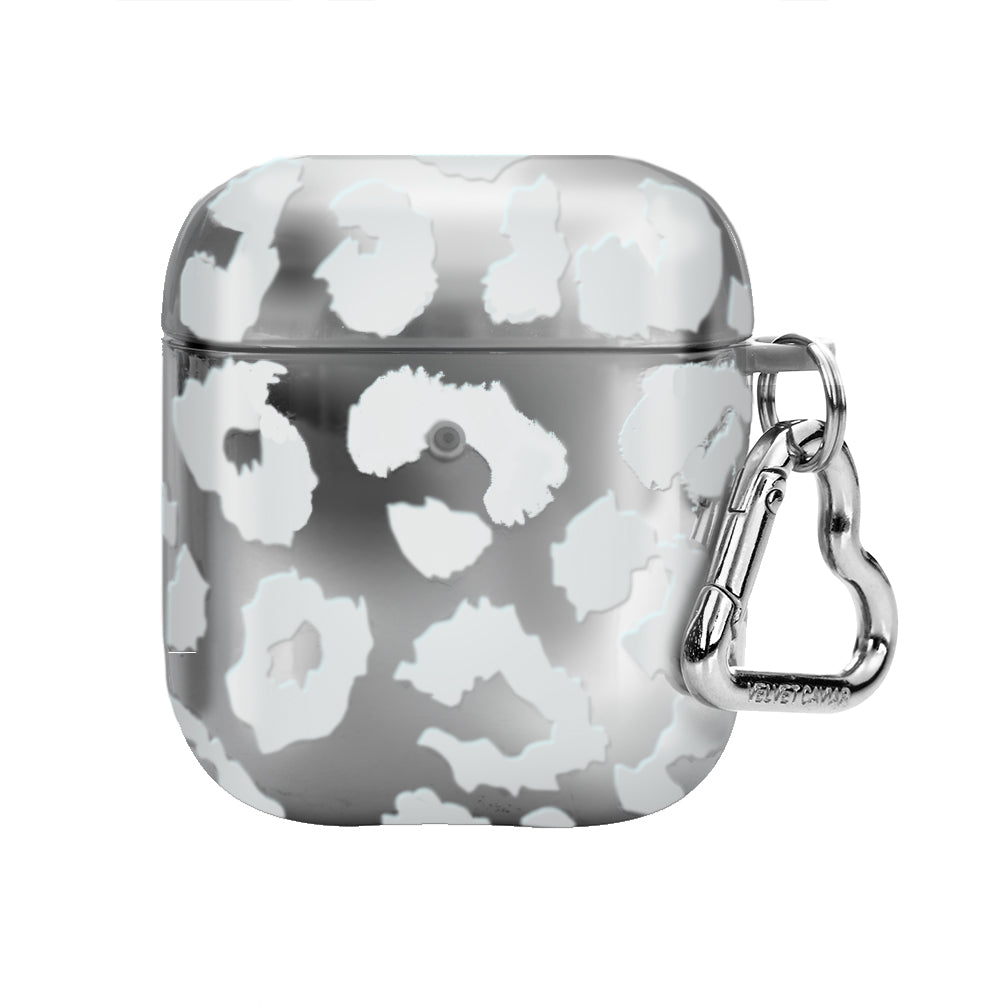 Stylish Chrome Leopard Print AirPods Case - Protective Cover for AirPods 1/2/3 & Pro - Trendy Accessory for Gym, Travel & Everyday Use
