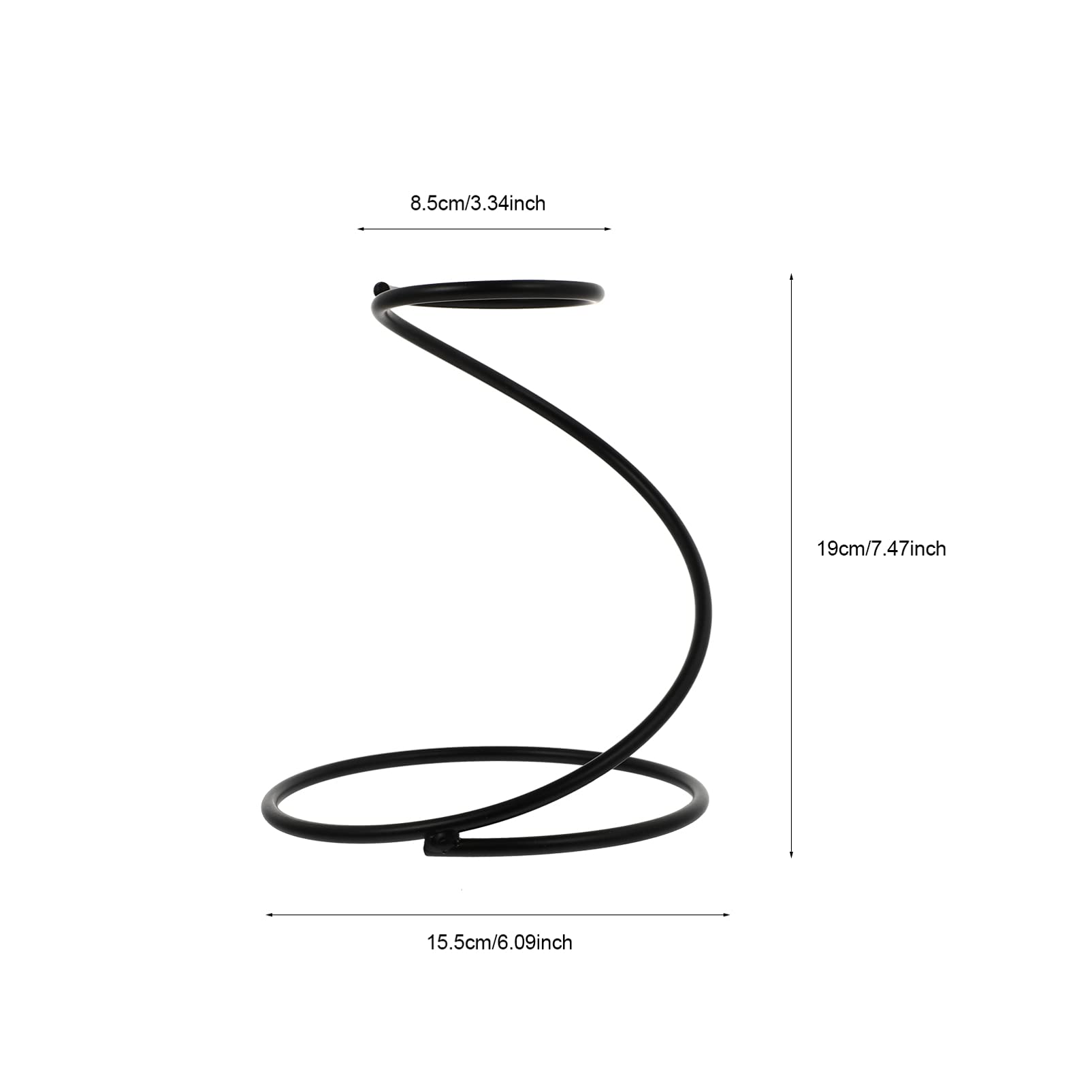 Hemoton Snake-Shaped Coffee Filter Stand - Black Dripper Holder for Manual Pour Over & Espresso Machines | Perfect for Home, Office & Cafe Use