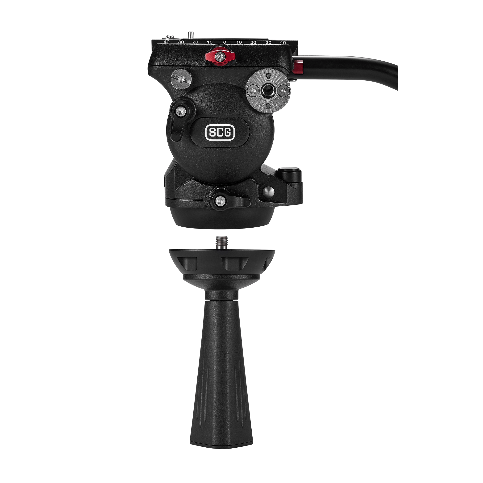 SCG F5 Professional Fluid Head Tripod - Smooth 360° Pan & Tilt for DSLR Cameras & Video - Perfect for Vlogging, Filmmaking & Photography