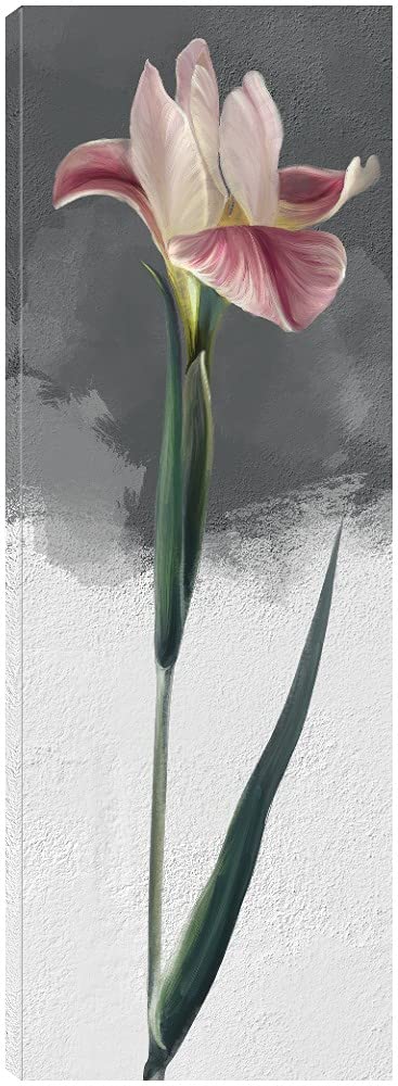 Simple Stem Canvas Wall Art - Handmade Fine Art Painting for Home Decor - Ready to Hang 22x60 Inches - Perfect for Living Room, Bedroom, Office & Dining Room - Modern Abstract Floral Decor for Housewarming Gift & Interior Design