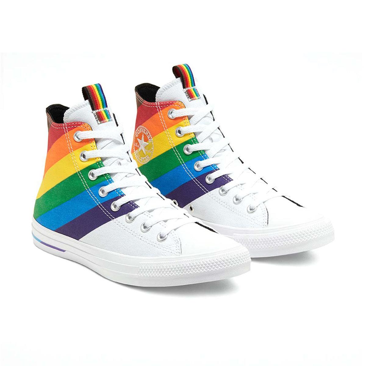 Chuck Taylor All Star High Top Sneakers - Pride Edition | LGBTQ+ Rainbow Design | Unisex Canvas Shoes for Men & Women | Perfect for Pride Parades, Festivals & Casual Wear