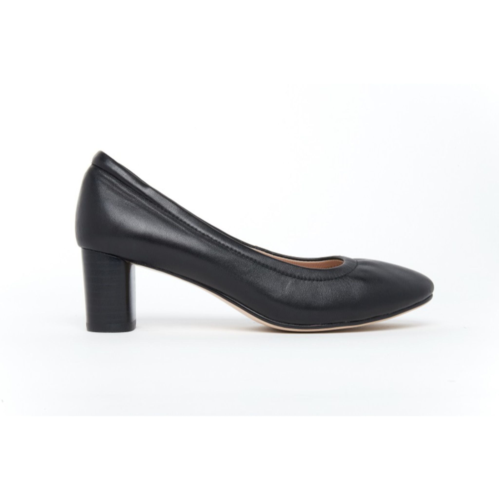 Barani Classic Leather 5cm Heels 9031 Black - Comfortable Women's Dress Shoes for Work, Office & Formal Occasions
