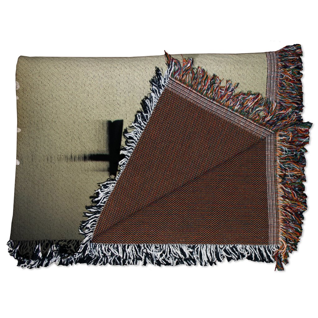 VictoryStore Fishing Woven Blanket - Gone Fishing Design Outdoor Blanket for Camping, Picnics & Beach Trips - Cozy Throw for Men & Women