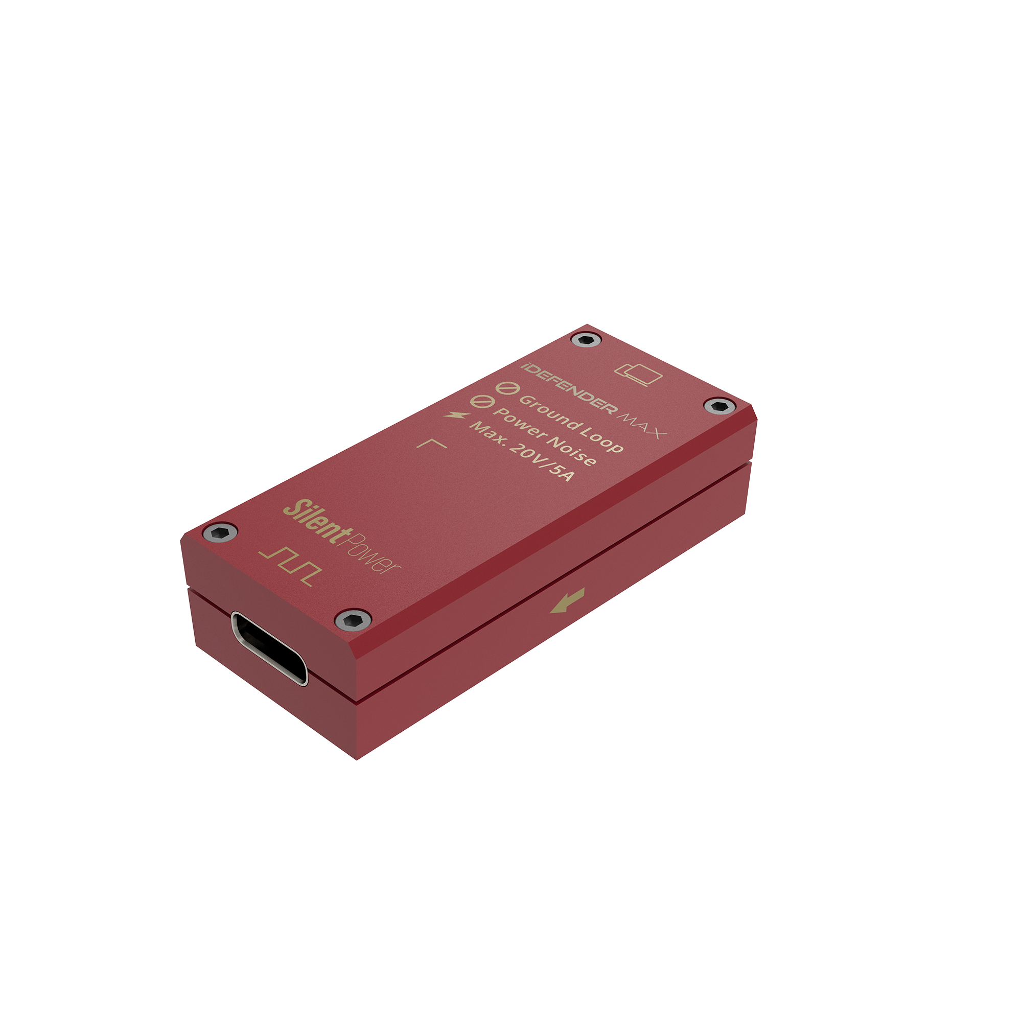 iFi iDefender Max USB C Ground Loop Noise Isolator - Eliminate Hum & Buzz for Audiophile Equipment, Studio Gear, and Hi-Fi Systems - Perfect for Home Audio, Recording Studios, and Professional Setups