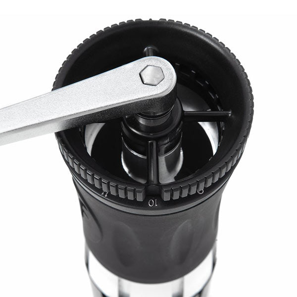Premium Flair Royal Manual Coffee Grinder - Adjustable Burr Mill for Espresso, French Press & Pour Over - Portable Hand Crank Coffee Bean Grinder for Home, Camping & Travel