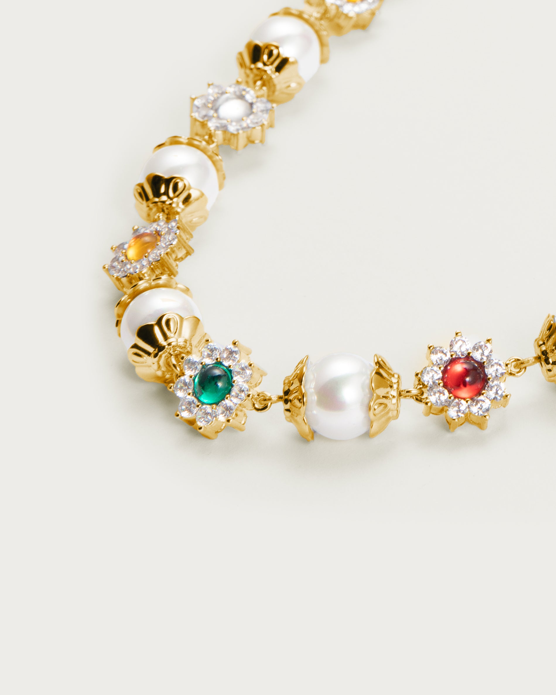 Elegant Daisy Pearl Necklace for Women - Freshwater Cultured Pearls, 18K Gold Plated, Dainty Floral Jewelry Gift for Her - Perfect for Weddings, Anniversaries & Special Occasions