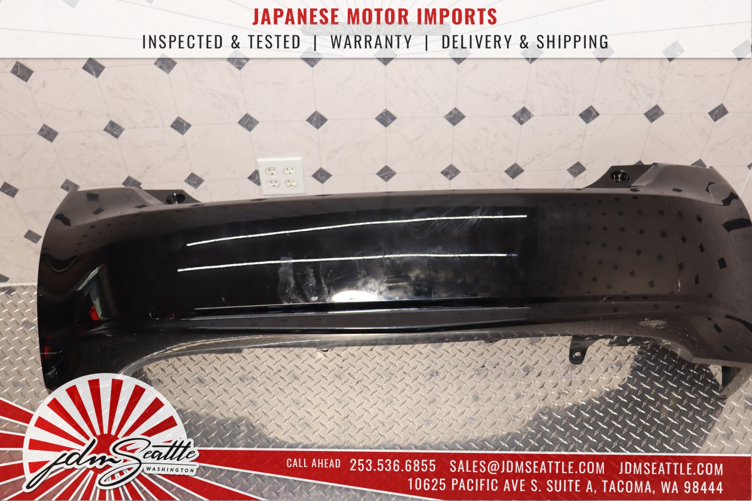 JDM 10-15 Toyota Prius Hybrid Front Bumper Replacement with Hood & Fenders in Black - Perfect for Car Restoration & Customization Projects