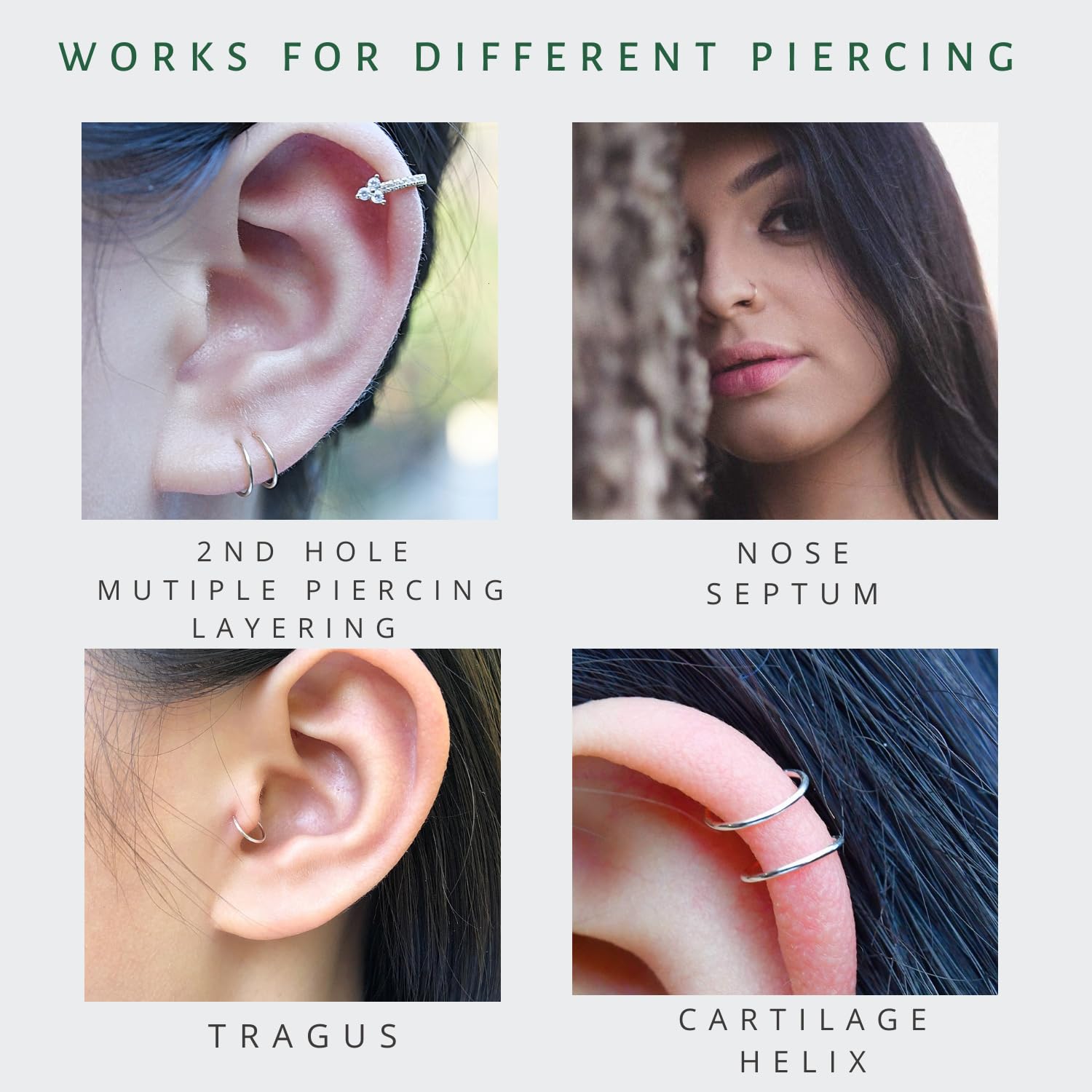 5mm Rose Gold Nose Ring Hoop for Women & Men - 24 Gauge Thin Nose Piercing Jewelry - Perfect for Everyday Wear, Parties & Special Occasions (1pc, 5mm, 24 Gauge)