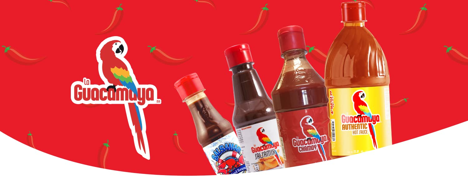4 Bottles Guacamaya Hot Sauce 12.34 oz - Authentic Mexican Hot Sauce for Tacos, Burritos & Nachos - Spicy Flavor Enhancer for Mexican Cuisine