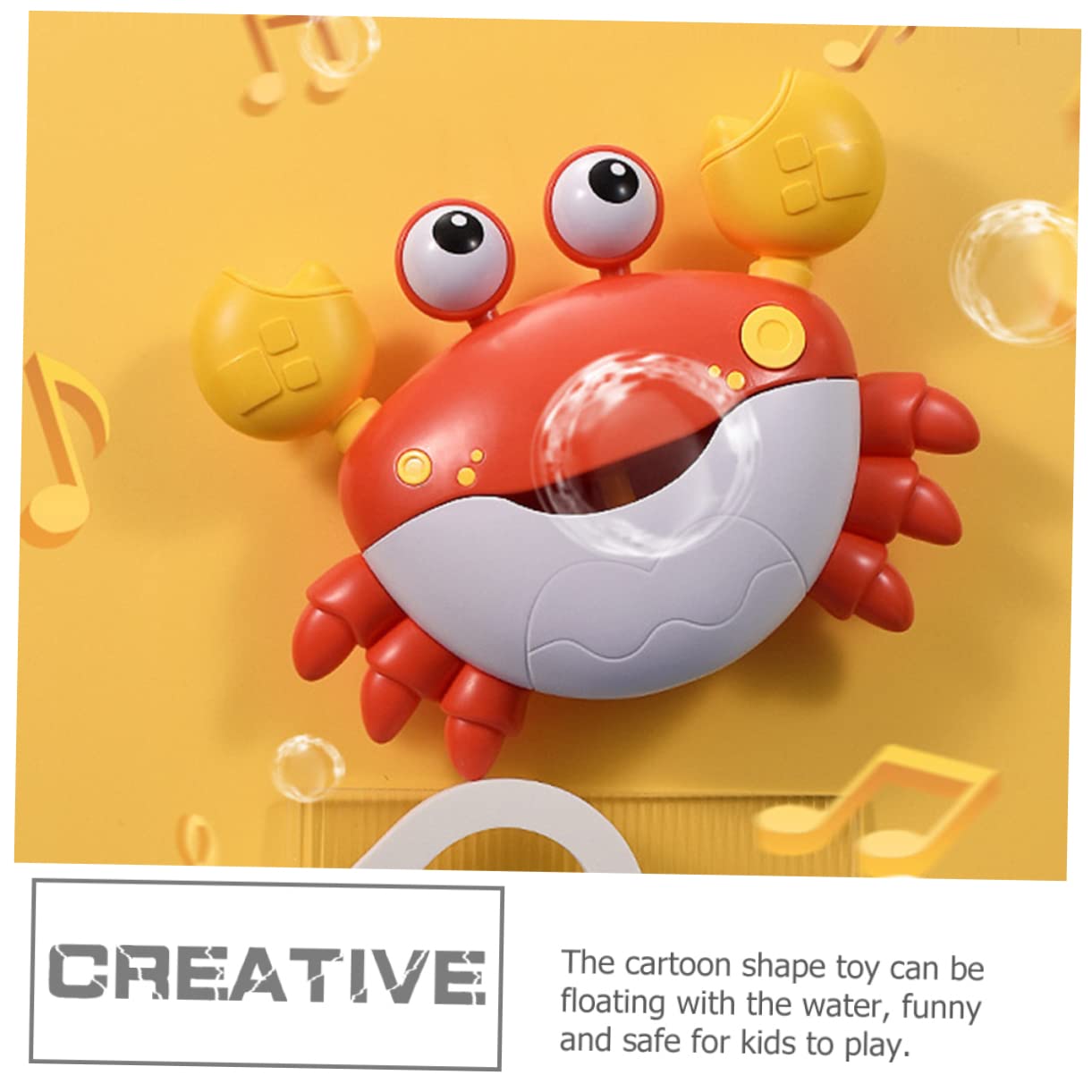 VICASKY 3-Piece Crab Bath Toys Set - Bubble Blower & Shower Toys for Kids, Fun Bathtime Playtime, Durable Plastic Bath Toys for Toddlers (Red) - Perfect for Bubble Baths, Pool Parties & Sensory Play