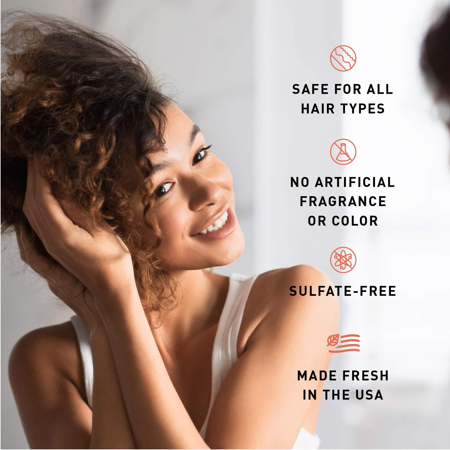 Just Nutritive Hair Loss Conditioner for Thinning Hair - Natural Hair Regrowth Treatment with Scalp Nourishment | Sulfate-Free, Color Safe Formula | Hydrates, Strengthens & Improves Hair Volume | 16 oz | Perfect for Daily Use & Post-Chemical Treatment Care