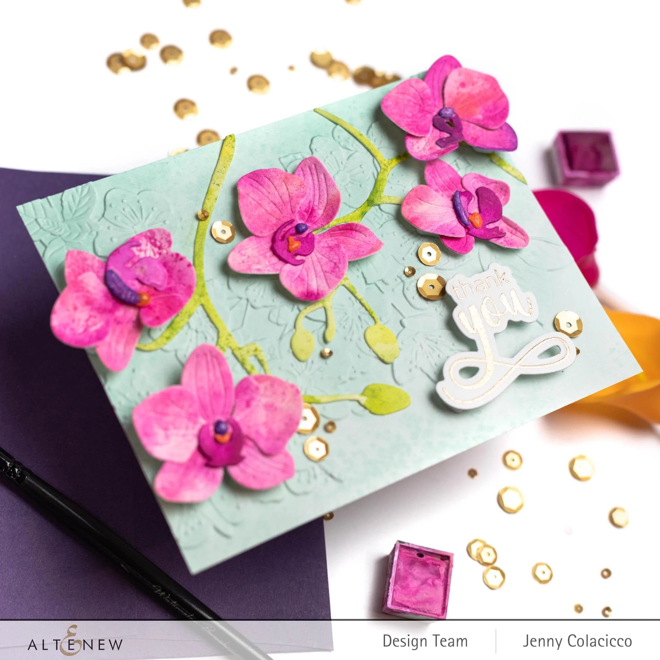 Orchids Layering Die Set for DIY Paper Flower Crafting - Perfect for Scrapbooking, Card Making, and Home Decor