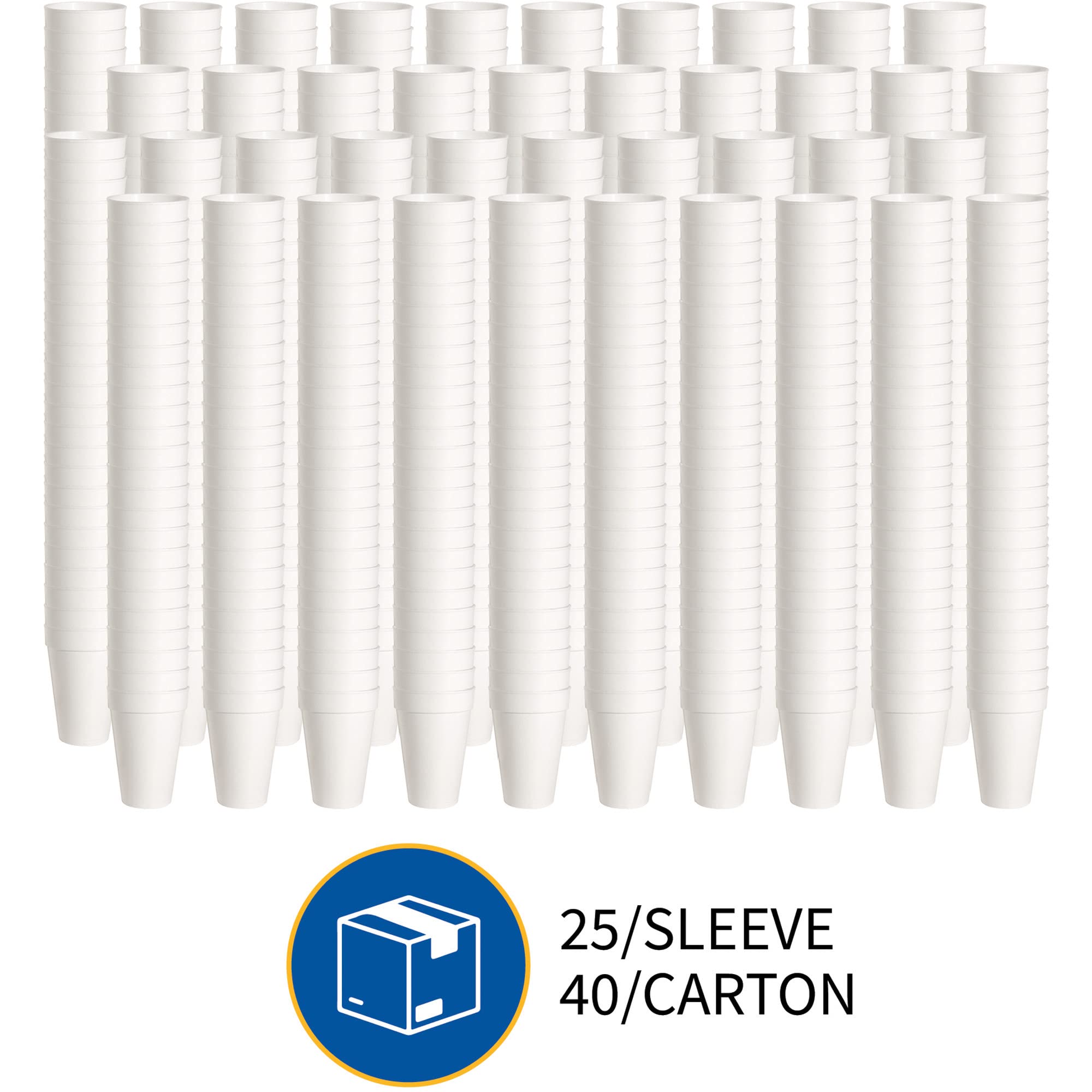 Genuine Joe 16oz Hot & Cold Insulated Foam Cups - 500 Pack | Disposable Coffee Cups for Office, Parties, and Restaurants