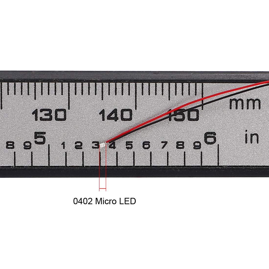 uxcell 5pcs Prewired 0402 Red SMD LED Diodes - 6-18V DC Micro Wired Soldered Mini LED Lights with Resistor for Circuit Boards, DIY Electronics & Small Lighting Projects