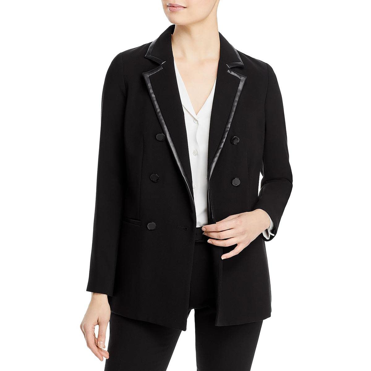 Karl Lagerfeld Women's Long Sleeve Blazer Jacket - Elegant Office Wear & Business Casual Outfits for Professional Women