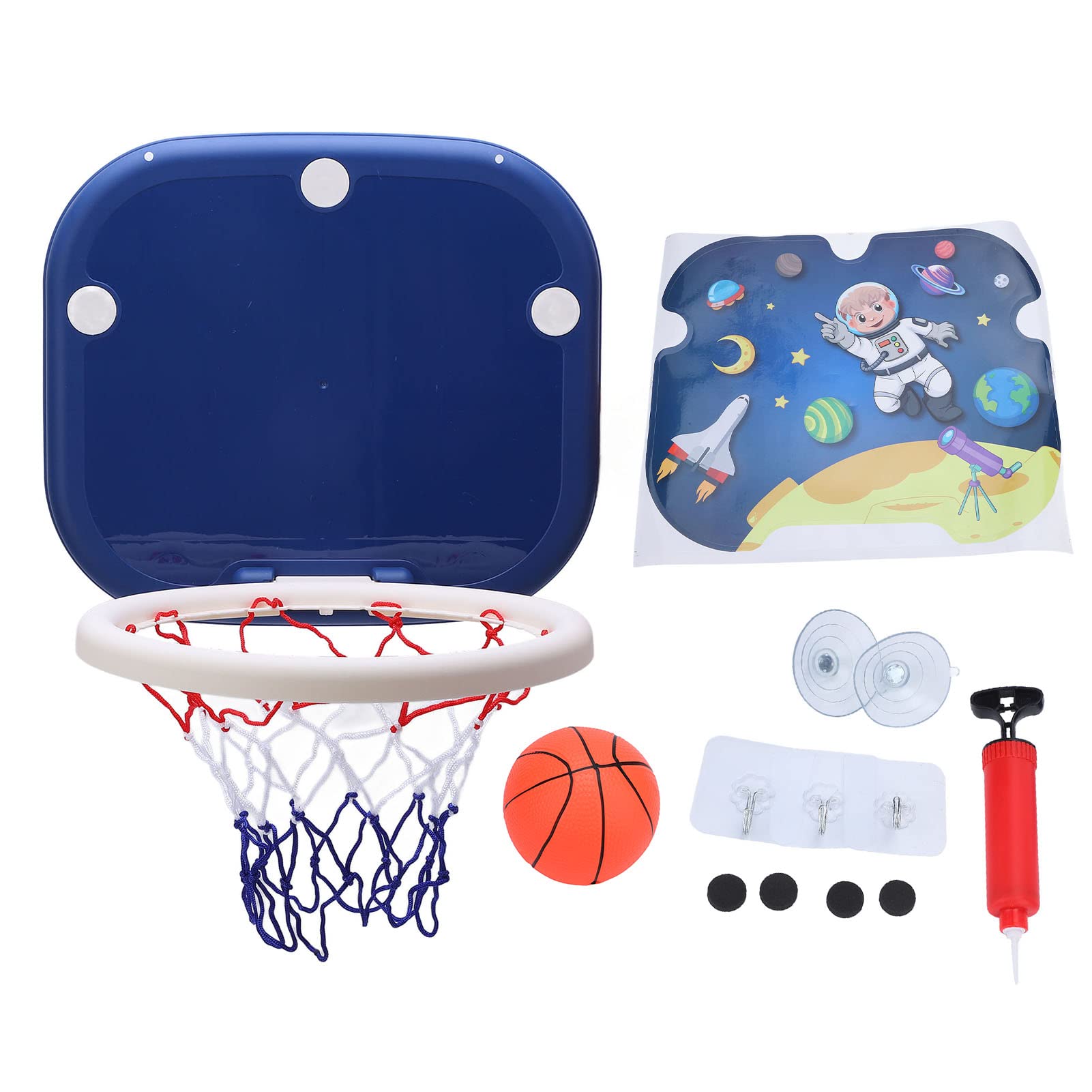 RiToEasysports Foldable Mini Basketball Hoop Set - Wall Mounted Indoor Basketball Hoop with Board & Net for Kids & Toddlers - Perfect for Bedroom, Playroom & Door Games