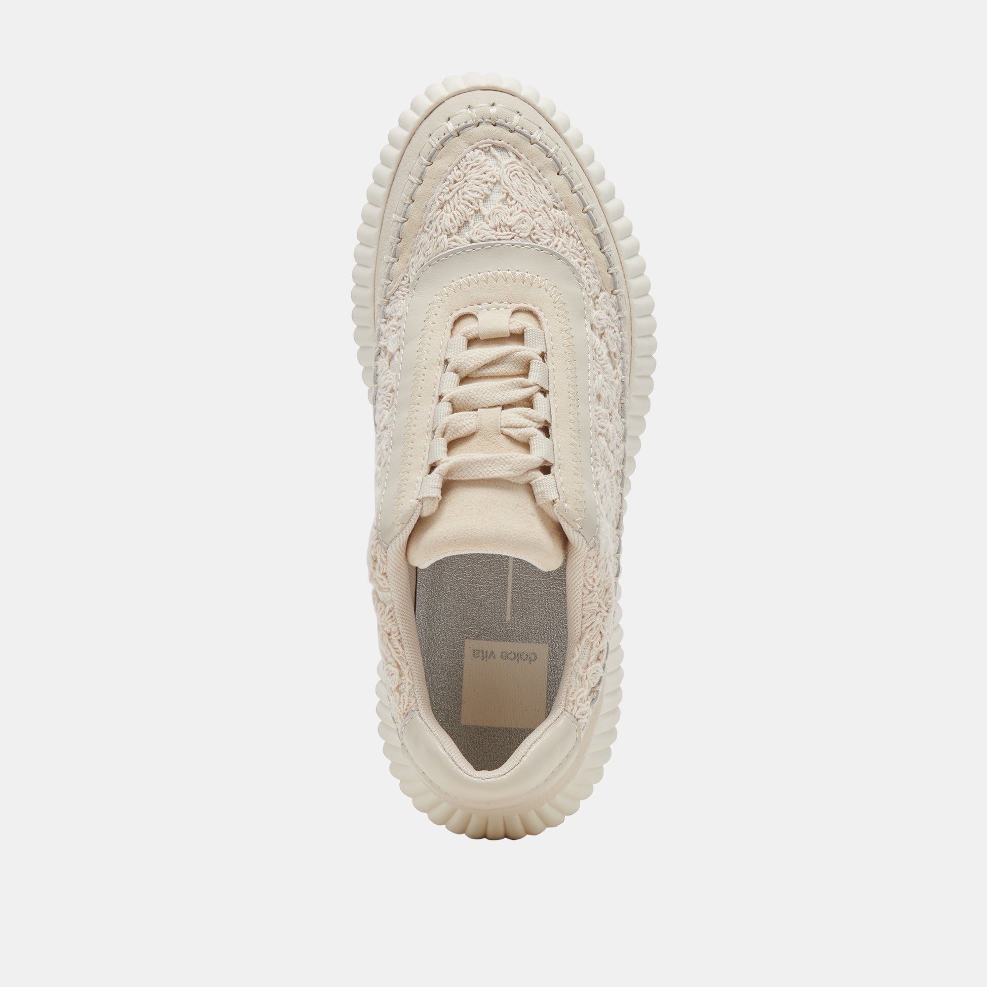 DOLEN ECRU Lace-Up Sneakers - Comfortable Casual Shoes for Men & Women | Perfect for Walking, Running & Everyday Wear