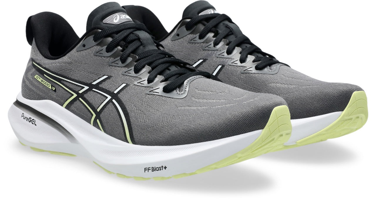 ASICS Men's GT 2000 13 WIDE Running Shoes - Carbon/Black (D022) - Perfect for Road Running, Jogging & Gym Workouts