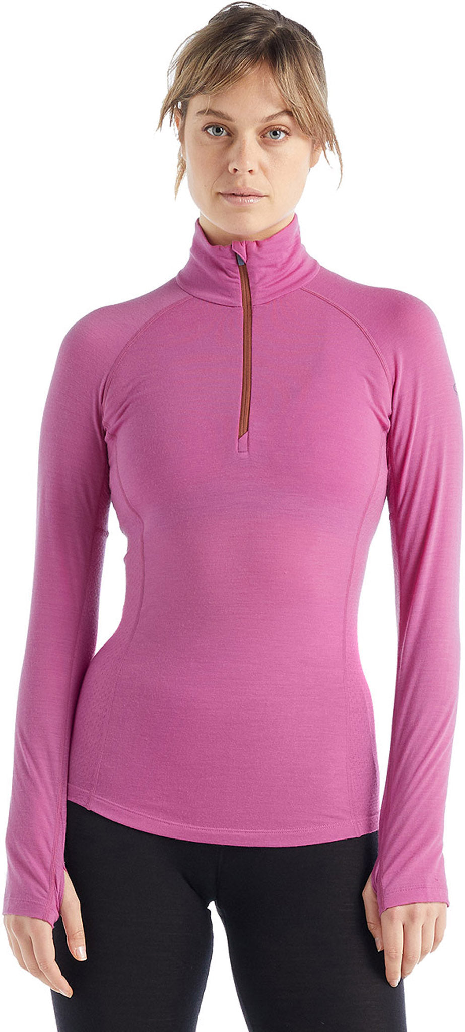 150 Zone LS Half Zip Baselayer for Women - Thermal Long Sleeve Base Layer with Moisture Wicking Technology - Perfect for Cold Weather Hiking, Skiing & Outdoor Activities