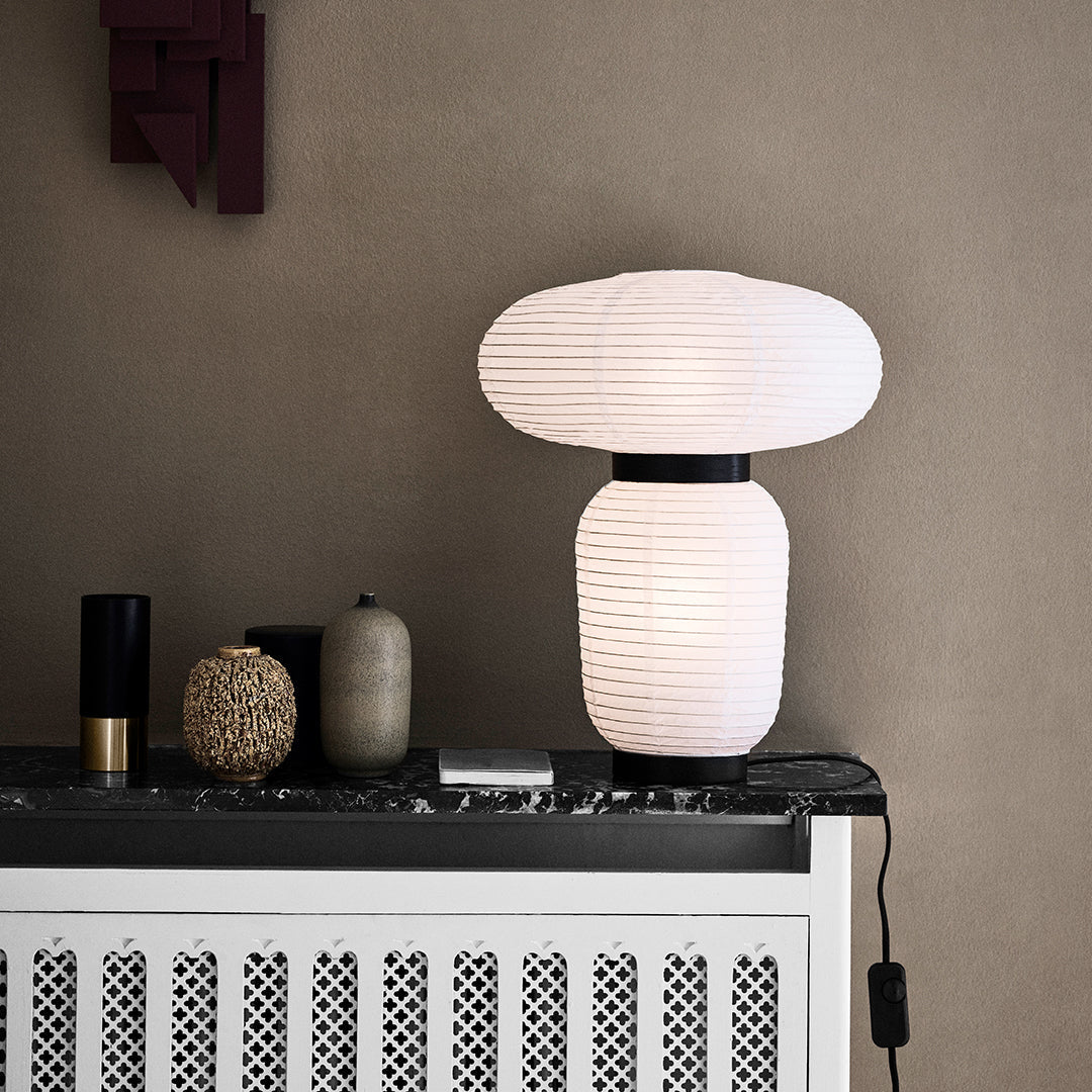 Formakami JH18 Modern Paper Table Lamp - Handcrafted Scandinavian Design for Living Room, Bedroom & Office Decor