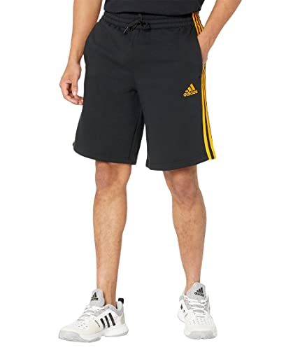 Adidas Men's Essentials Fleece 3-Stripes Athletic Shorts - Comfortable Workout & Lounge Wear for Running, Gym, and Casual Use