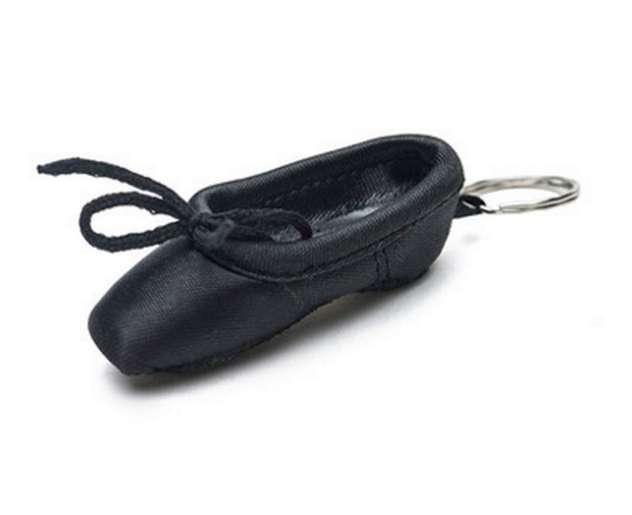 WENDYWU Fashion Ballet Shoes Keychain - Elegant Ballerina Pointe Shoe Car Bag Charm for Women & Girls (Black) - Perfect Gift for Dancers & Ballet Lovers
