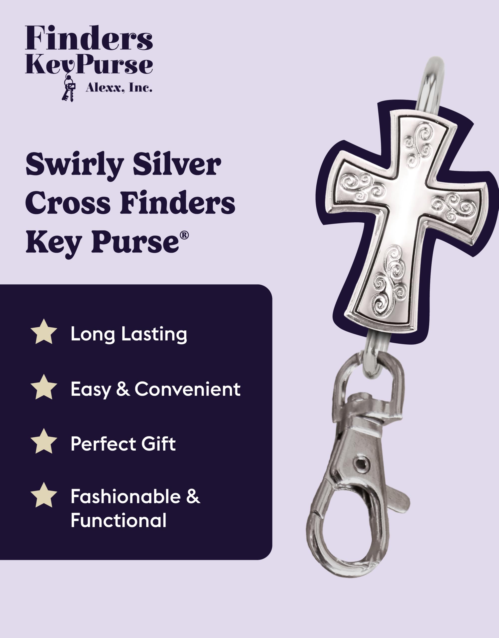 Women's Key Finder Keychain - Cute Bag Charm & Purse Organizer Accessory - Best Gift for Mom, Wife, Girlfriend - Perfect for Everyday Use, Travel & Home Organization