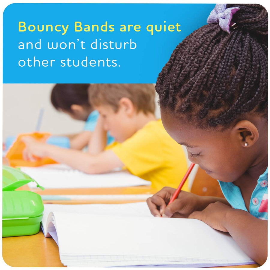Bouncyband® 10-Piece ClassPack for Elementary School Chairs (13-17 Inch) - Improve Focus & Reduce Fidgeting in Classroom Learning