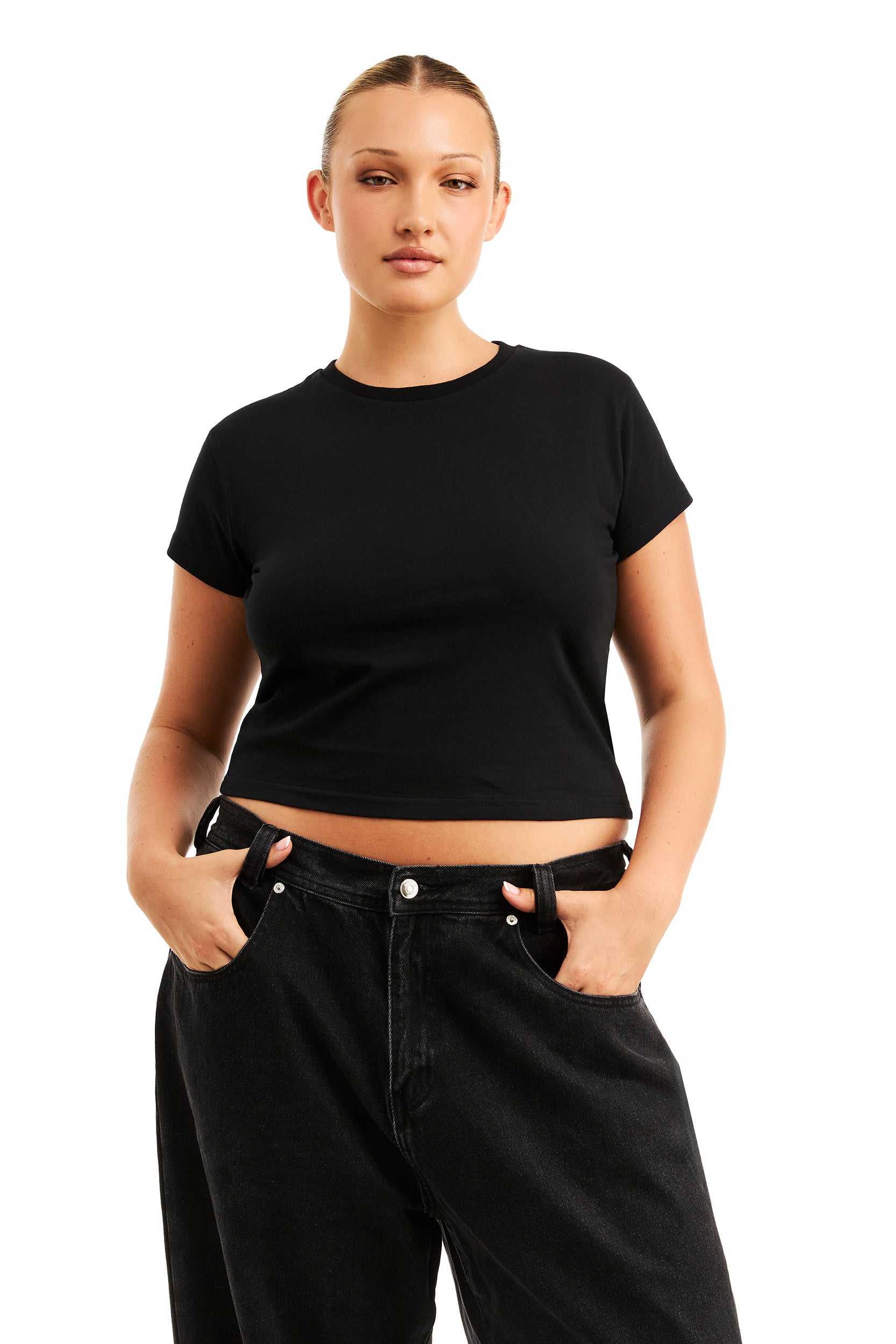 Premium Black Cotton T-Shirt for Men - Soft & Comfortable Casual Wear - Perfect for Everyday Outfits, Gym, and Layering