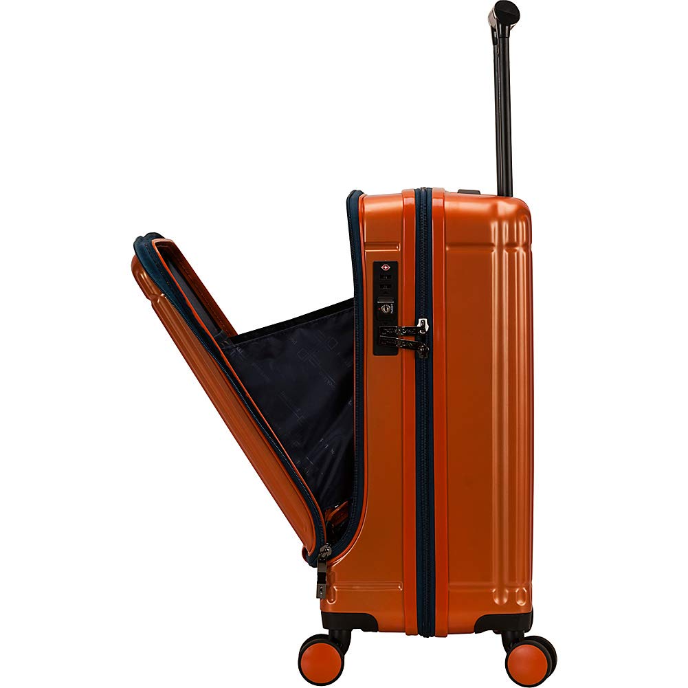 Rockland Tokyo 19-Inch Carry-On Hardside Spinner Luggage with Laptop Compartment - Navy Blue Suitcase for Business Travel & Weekend Getaways