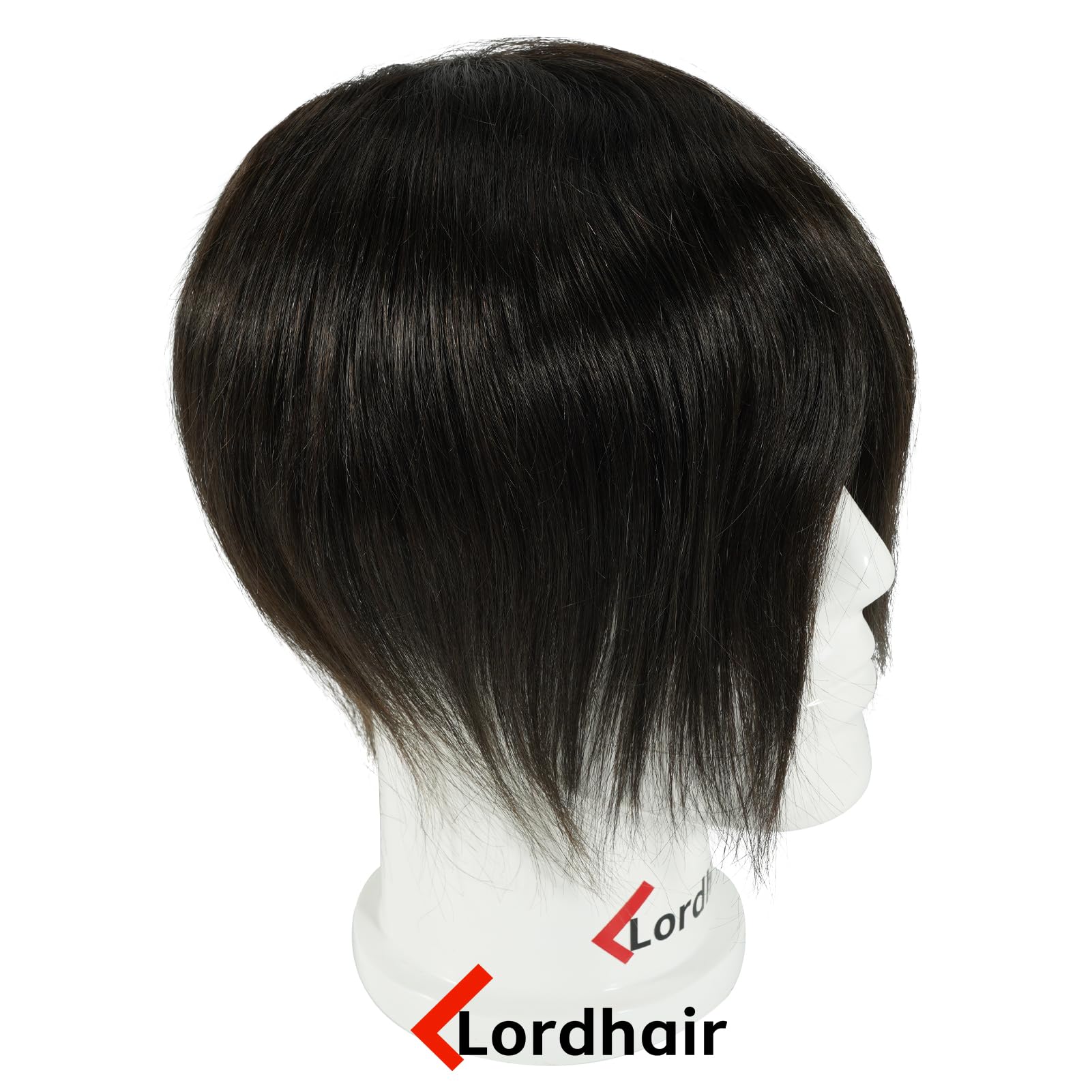 Lordhair Natural Human Hair Toupee for Men - French Lace Front Hairpiece with Skin Perimeter & Undetectable Hairline | Perfect for Daily Wear, Special Occasions & Hair Loss Solutions