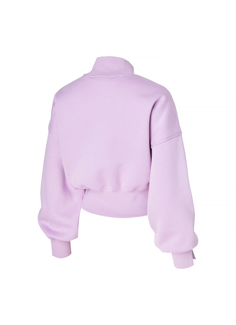Cozy High Neck Crop Sweatshirt for Women - Soft Fleece Pullover Winter Top | Perfect for Casual Outfits, Lounge Wear & Street Style Fashion