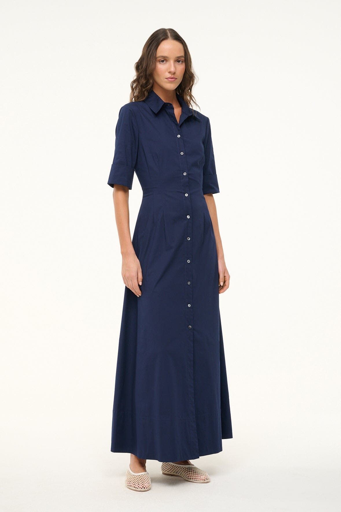 JOAN MAXI DRESS | Navy Blue Long Flowy Summer Dress for Women | Perfect for Beach Vacation, Wedding Guest & Casual Outings