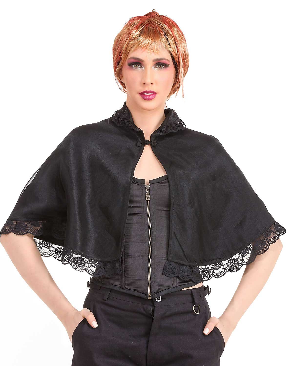 Steampunk Victorian Gothic Cosplay Costume for Women - Pirate Dressing Jacket & Shrug for LARP, Renaissance Fairs & Themed Parties