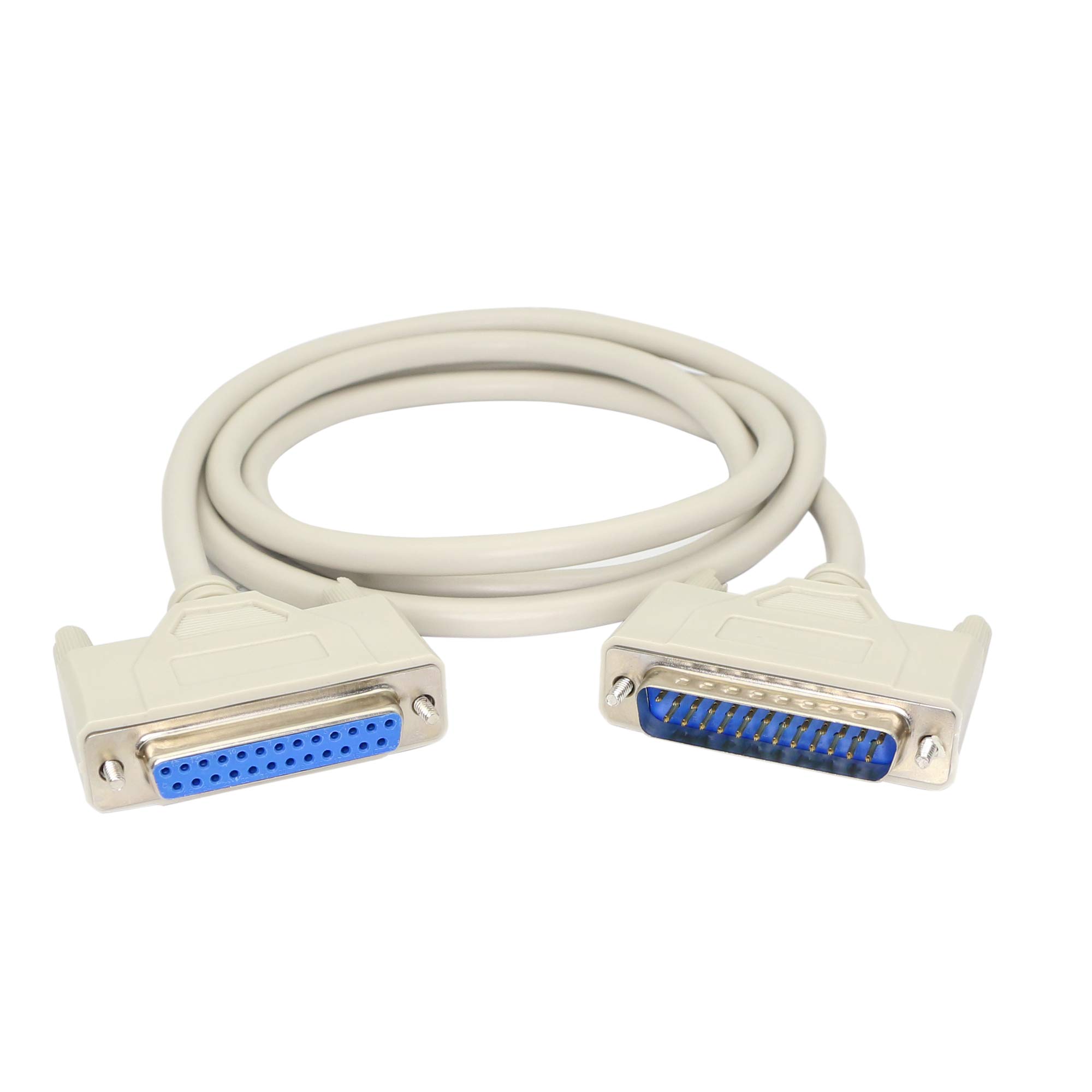 4.5ft DB25 Male to Female Parallel Printer Cable - High-Speed Data Transfer for Computer to Printer Connection - Perfect for Office, Home Printing & Legacy Device Connectivity