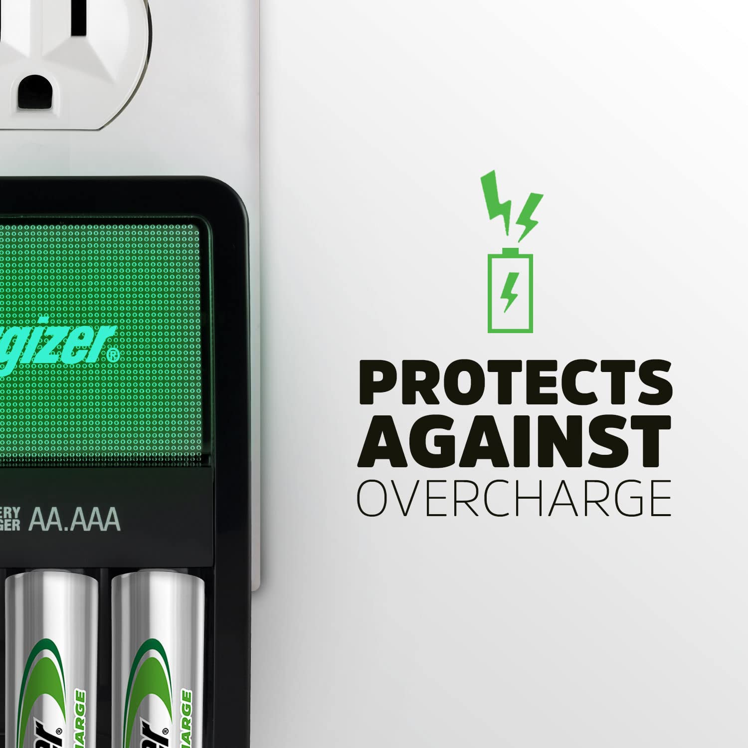 Energizer Recharge Value Charger for NiMH AA AAA Batteries - Fast Charging Station for Digital Cameras, Game Controllers & Wireless Devices
