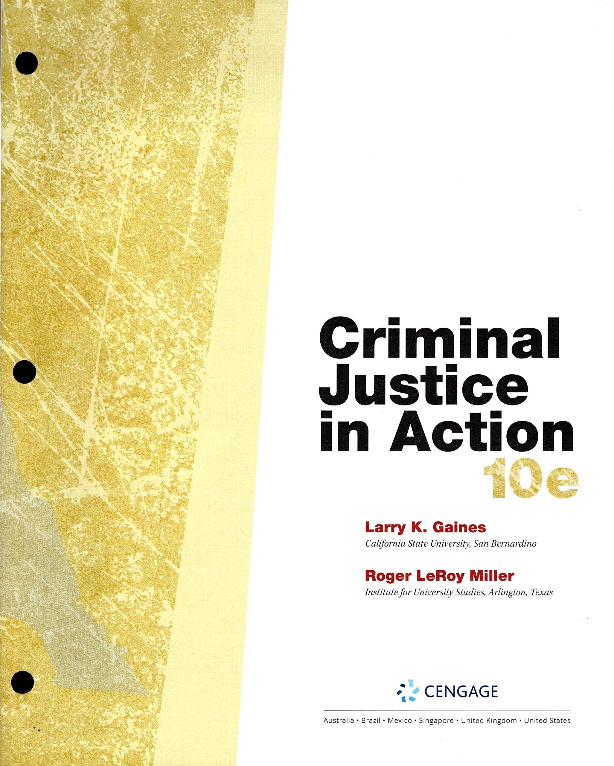 Criminal Justice in Action 10th Edition Looseleaf Book - Standalone Textbook for Law & Justice Studies - Perfect for College Courses & Legal Professionals