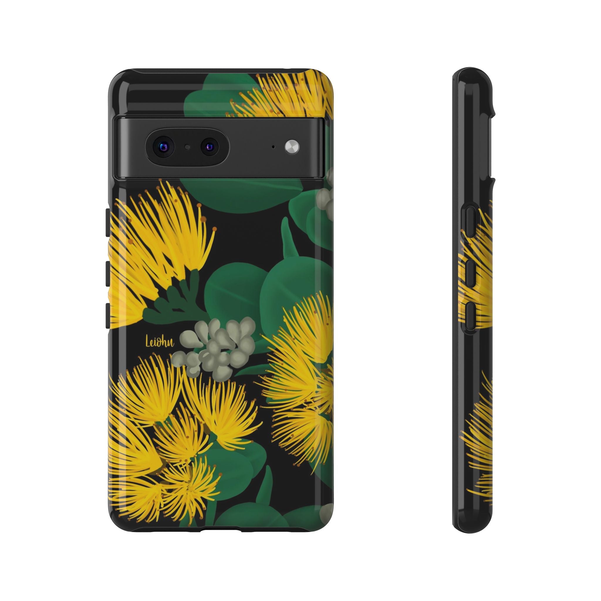 Ōhi'a Lehua Yellow Flower Hawaiian Lei - Perfect for Google Pixel Phone Photography & Hawaiian Themed Events