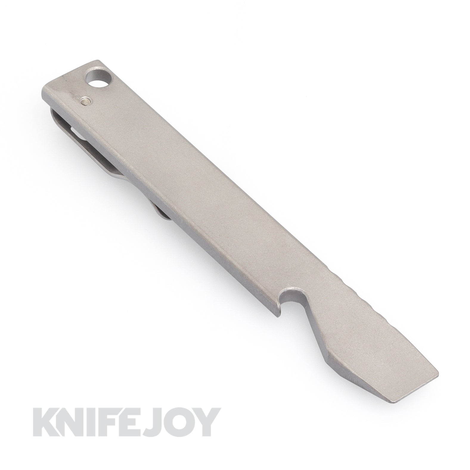 Maverick Customs 5 Stonewash Titanium Pocket Pry Bar & Bottle Opener - EDC Multi-Tool for Outdoor, Survival & Everyday Carry (Camping, Hiking, DIY)