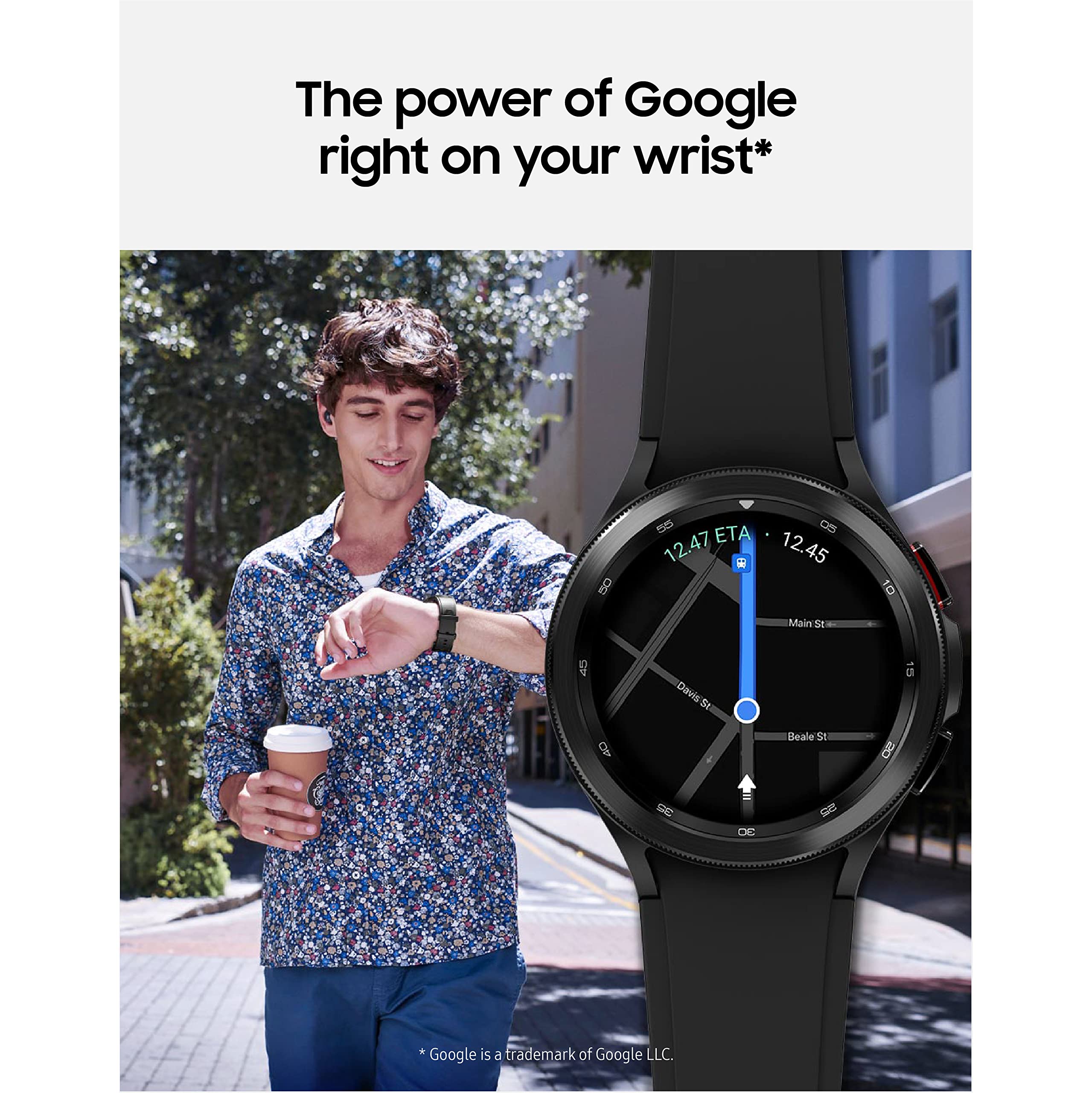 SAMSUNG Galaxy Watch 4 Classic 46mm Smartwatch with ECG, Heart Rate & Sleep Tracking, GPS, LTE, Fall Detection - Fitness Tracker for Running, Cycling & Workouts - US Version (Silver) - Perfect for Health Monitoring, Active Lifestyle & Daily Wear