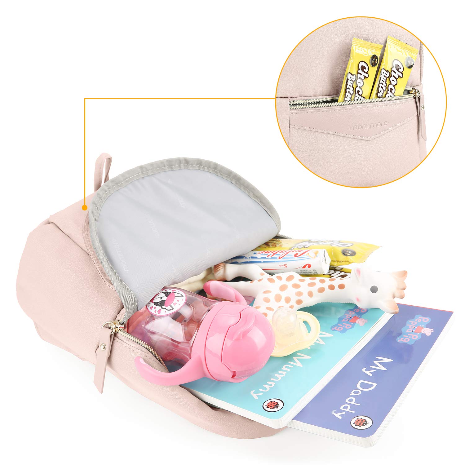 Mommore Stylish Toddler Backpack with Safety Leash - Cute Kids Travel Backpack for Boys & Girls - Perfect for Daycare, Airplane Travel & Outdoor Adventures