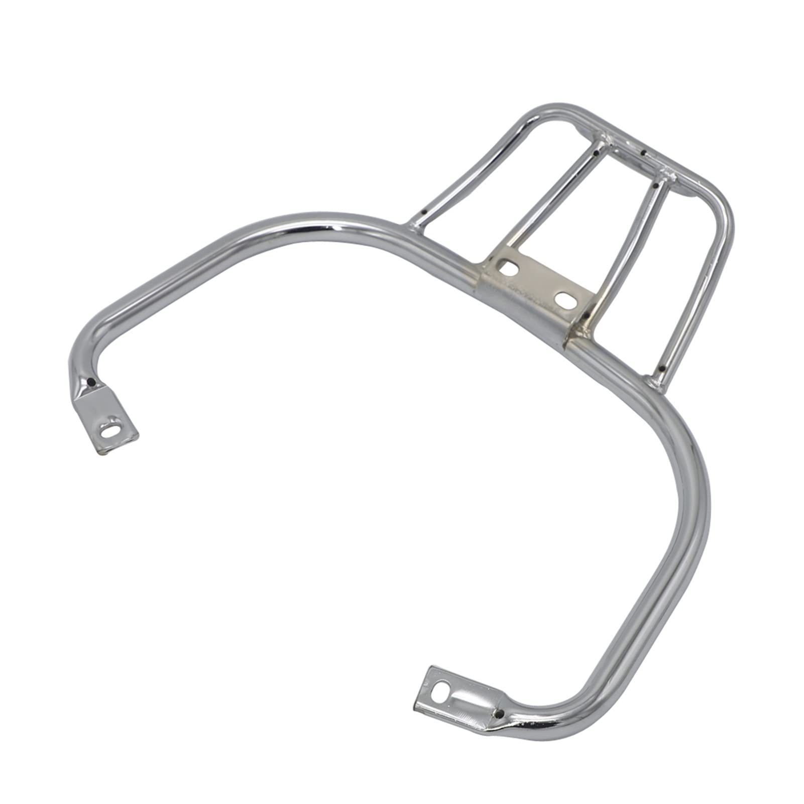 Vespa GTS 300 250 125 Rear Bracket Motorcycle Luggage Rack - Universal Fit for All Models, Durable Black/Silver Sports Shelf Rack - Perfect for Commuting, Touring & Storage (Chrome 300)