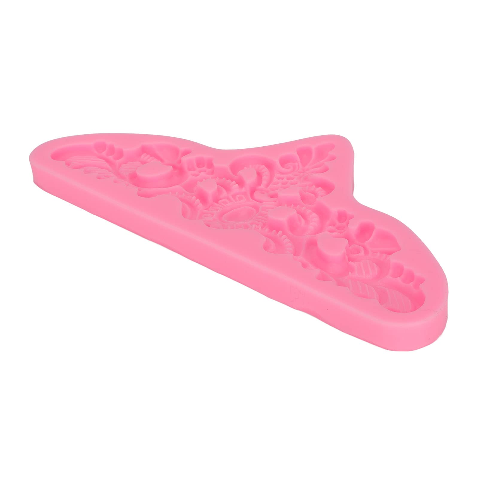 Shanrya Odorless Pink Embossed Silicone Fondant Molds for DIY Chocolate Cakes, Cupcakes & Desserts - Perfect for Baking, Cake Decorating, and Home Kitchen Use